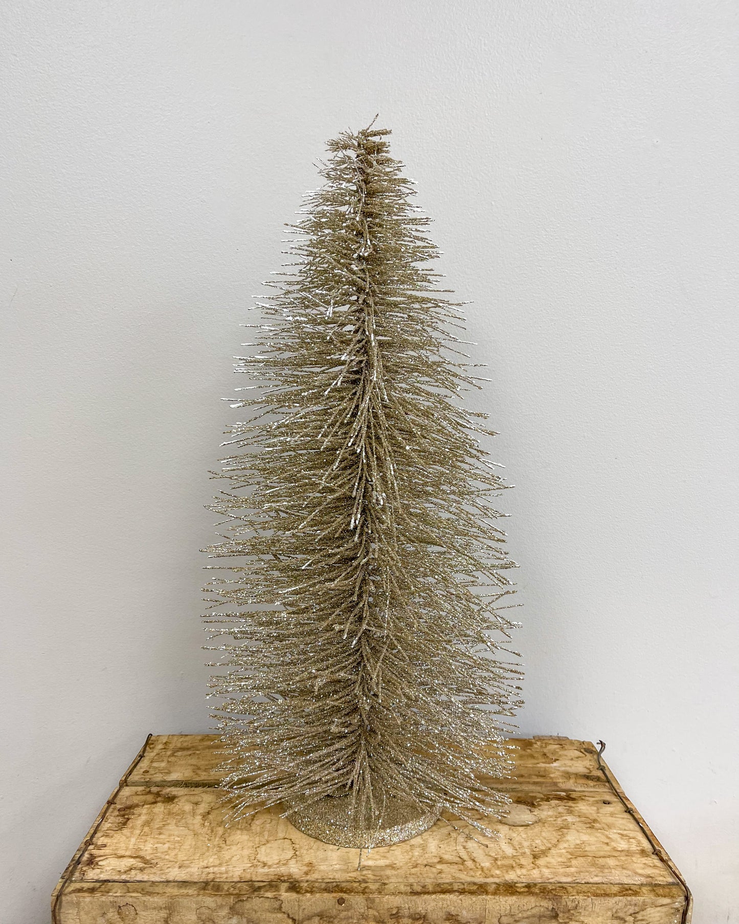 Shimmery Gold Pine Decor