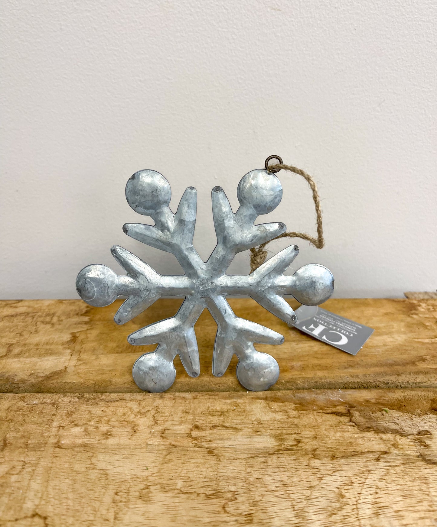 Metallic Silver Snowflake Ornament